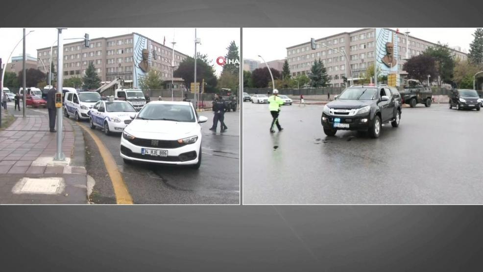 Ankara'da bombalı saldırı girişimi: Kare kare bölgedeki son durum…