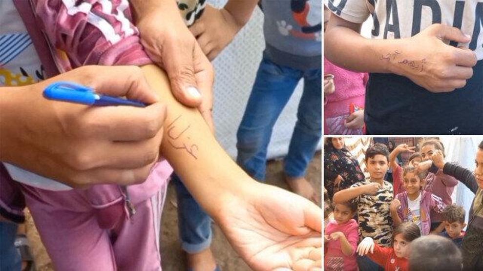 Gazze'de katliam! Çocuklar ölme korkusuyla isimlerini ellerine yazıyor