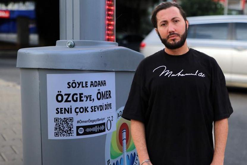 Sevgilisine kendini affettirmek için Adanayı ilana boğdu
