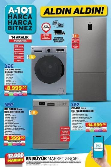 A101 Aktüel kataloğu 14 Aralık 2023 Perşembe Bu hafta A101 indirimli ürünlerde neler var