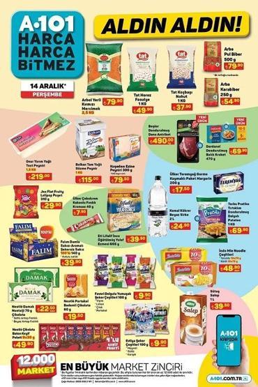 A101 Aktüel kataloğu 14 Aralık 2023 Perşembe Bu hafta A101 indirimli ürünlerde neler var