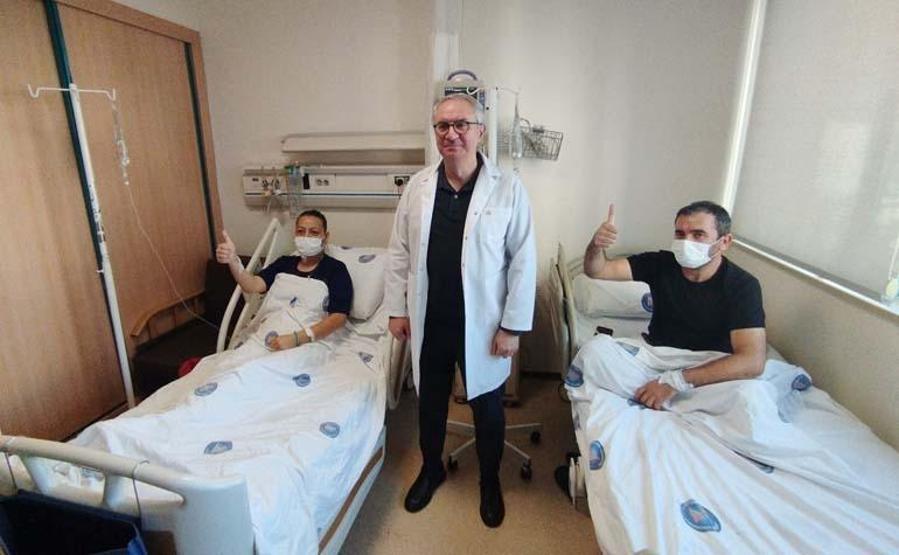 Covid- 19 sonrası kalp krizi geçirdi, böbrekleri iflas etti 16 yıllık eşinin böbreği ile can bulan Emine hemşire: Doğru adamla evlenmişim