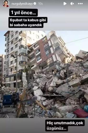 Ünlü isimler 6 Şubat depreminin yıl dönümünde üzüntülerini böyle paylaştı
