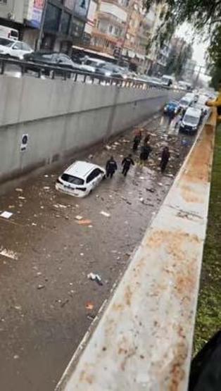 1 kişinin öldüğü su dolu alt geçitte felaketin izi