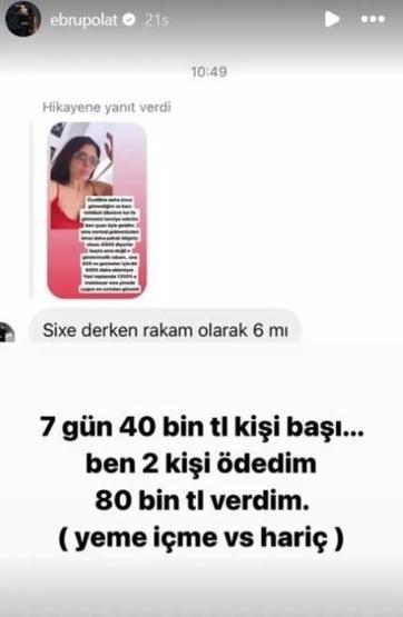 Ebru Polat, Mısıra tatile gitti Ödediği parayı böyle açıkladı
