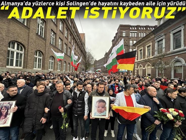 Yüzlerce kişi Solingen’de hayatını kaybeden aile için yürüdü: Adalet istiyoruz