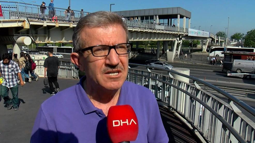 Bayrampaşada korku üst geçidi Yıkılmak üzere