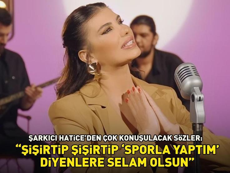 Şarkıcı Haticeden çok konuşulacak squat paylaşımı: Şişirtip şişirtip ‘sporla yaptım’ diyenlere selam olsun