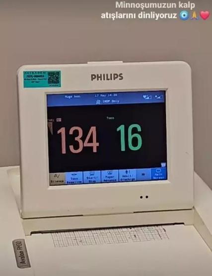 M�ge Boz bebe�inin kalp at��lar�n� dinledi!