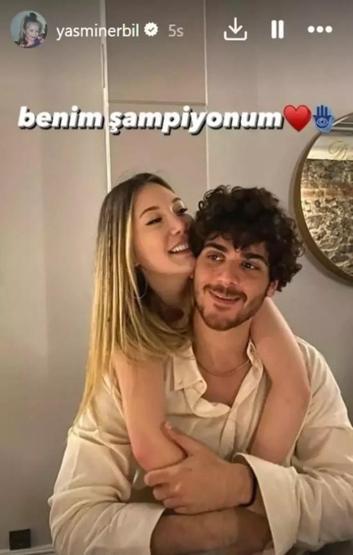 Yasemin Erbilden sevgilisiyle romantik kare