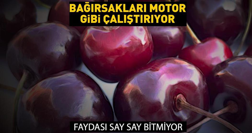 Bağırsakları motor gibi çalıştırıyor, ödemi söküp atıyor Mucizeleri say say bitmiyor Yazın bol bol tüketin. Günde 12 adet kiraz...