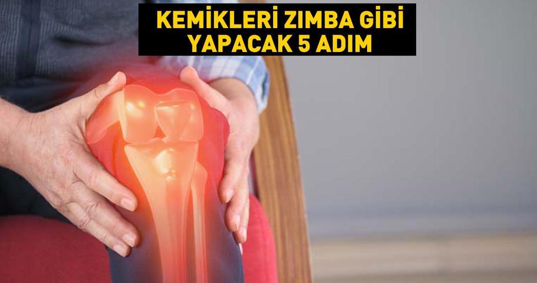 İşte zımba gibi kemiklerin 5 sırrı Bu adımlarda güçlü kemiklere sahip olmak mümkün Kalsiyum ve D vitamini...