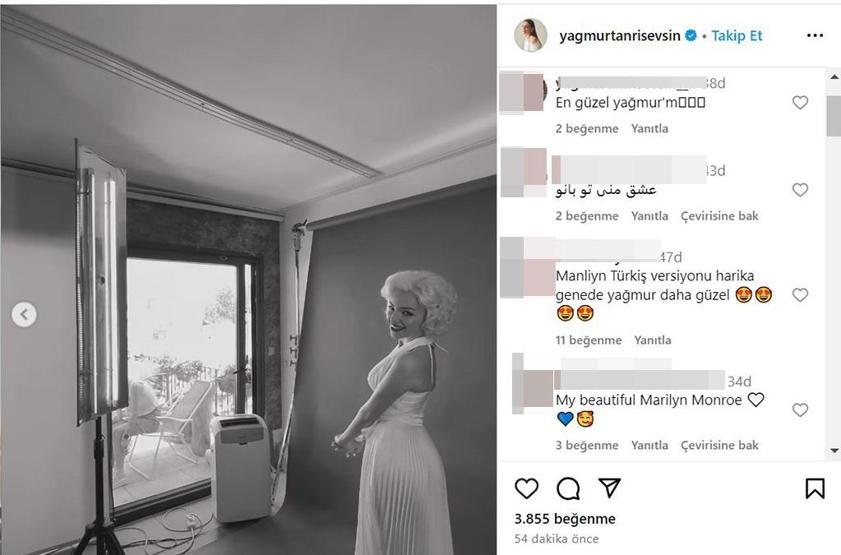 Güneşi Beklerkenin Melisiydi Yağmur Tanrısevsin’in pozları olay oldu ‘Marilyn Monroenun Türkiye versiyonu’