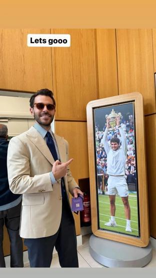 Wimbledonda aşklarını paylaştılar Hande Erçel, Hakan Sabancıdan yeni poz