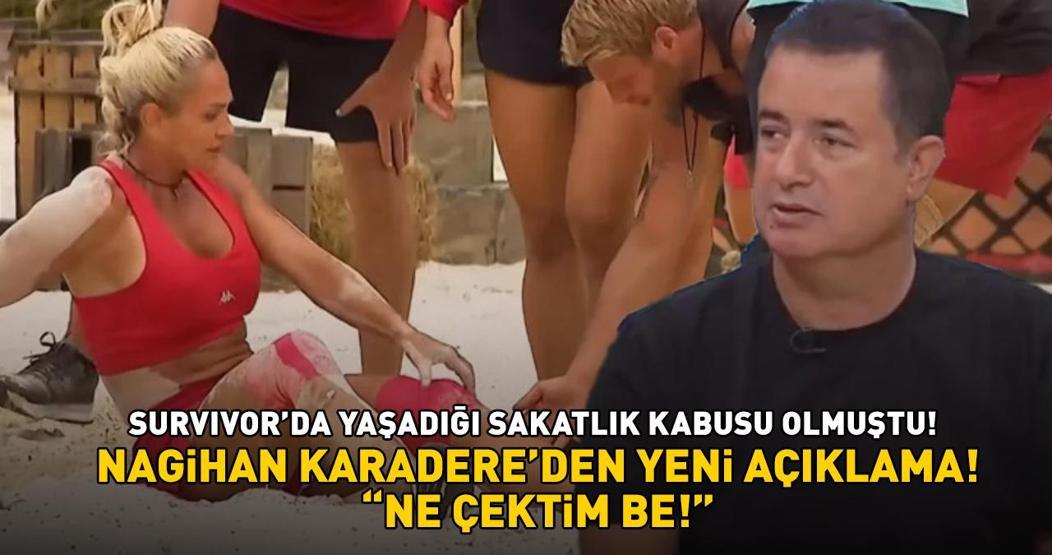 Survivorda yaşadığı sakatlık kabusu olmuştu Nagihan Karadere son durumunu paylaştı: Canımdan can gidiyor