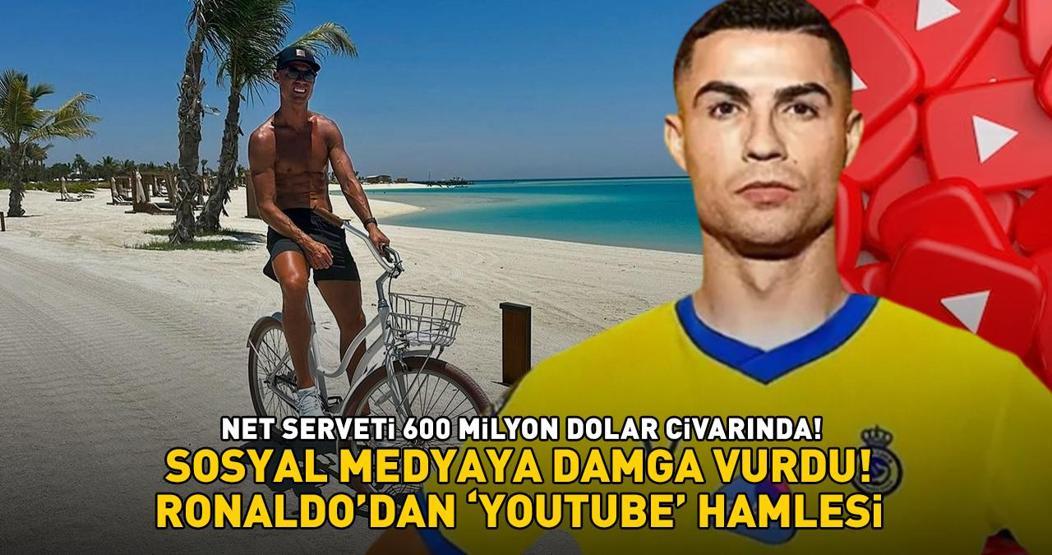 Net serveti 600 milyon dolar civarında Al Nassrın yıldızı Ronaldodan YouTube hamlesi