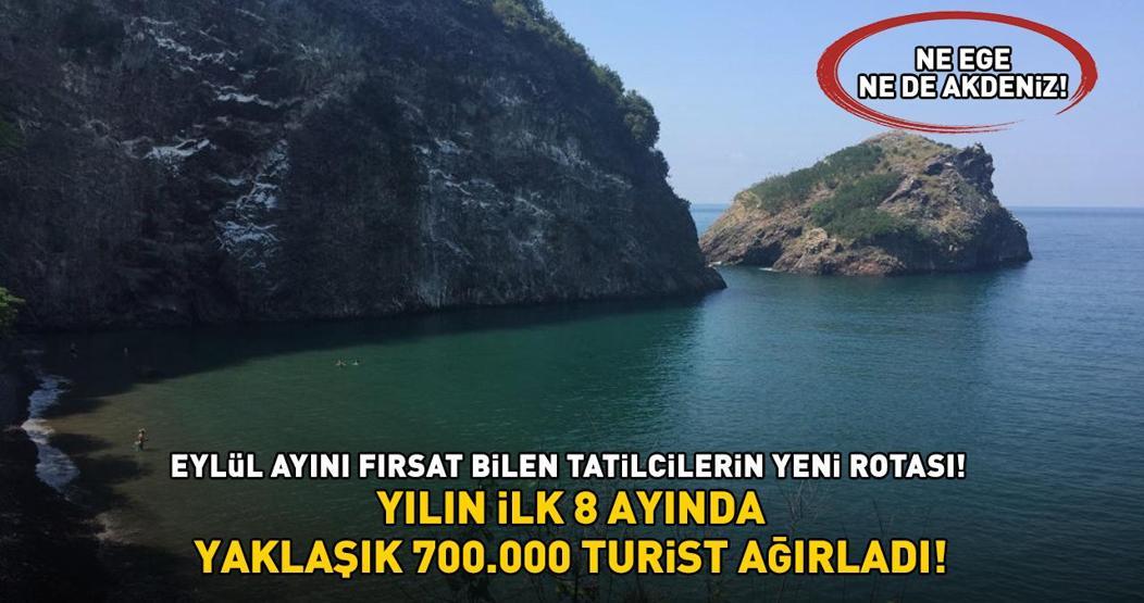 EYLÜL AYINI FIRSAT BİLEN TATİLCİLERİN YENİ ROTASI Ne Ege ne de Akdeniz Yılın ilk 8 ayında yaklaşık 700.000 turist ağırladı