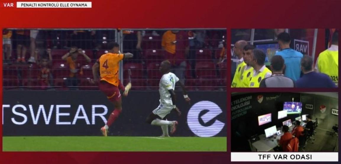 Galatasaray - Kasımpaşa maçındaki penaltı kararı doğru mu Elle oynama pozisyonu incelendi...