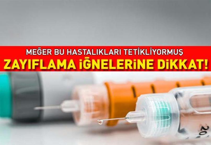 Zayıflama iğneleri ile ilgili uyarı Böbrek yetmezliği ve tiroid kanserine yol açabilir ZAYIFLAMA İĞNELERİNİN TETİKLEDİĞİ HASTALIKLAR