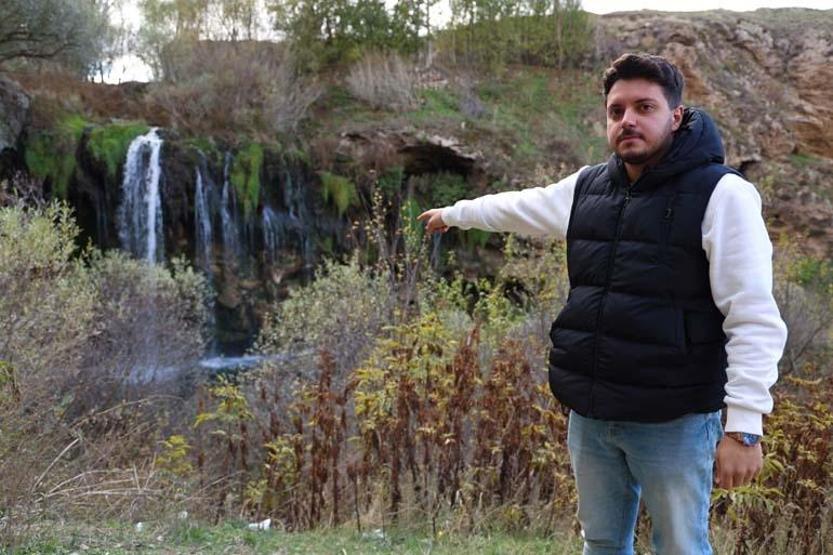 Sivasın saklı cenneti Değirmenaltı Şelalesinde sonbahar sessizliği