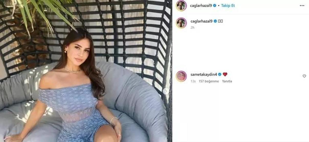 Aşkını kalp emojisiyle ilan etti Samet Akaydın- Hazal Çağlar ilişkisi ortaya çıktı