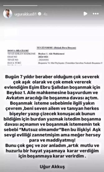 Ebru Şallıdan Uğur Akkuşa şarkılı gönderme Sevdanın Son Vuruşu