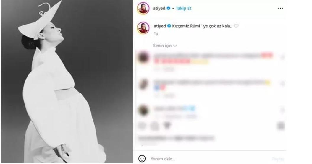 Atiye kızına vereceği ismi ilk kez açıkladı