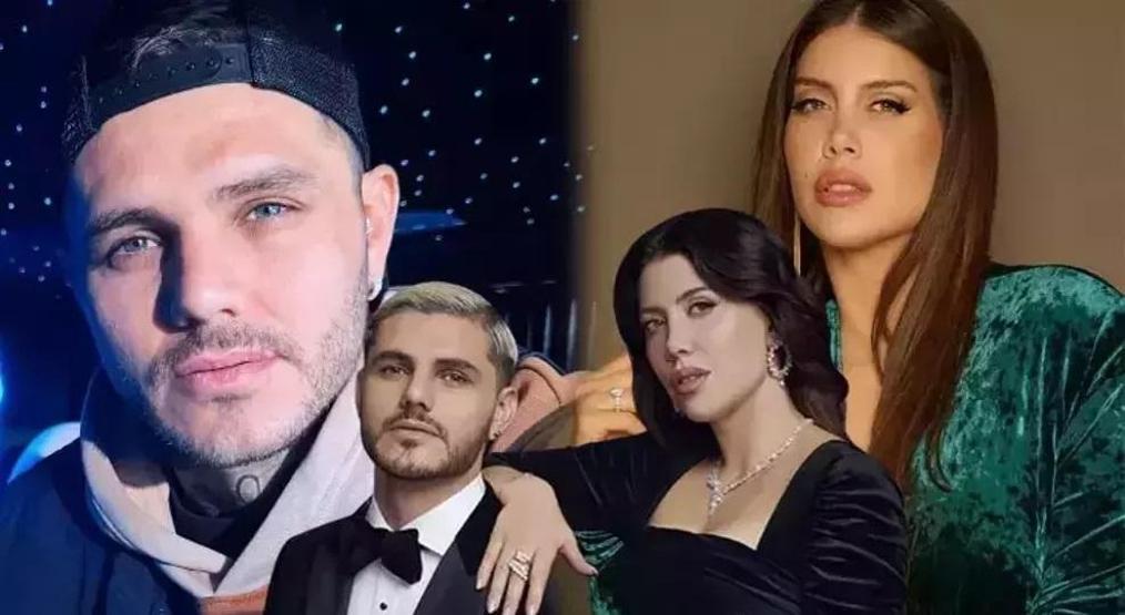 Galatasarayın yıldızı Icardi ile boşanma sürecinde olan Wanda Nara düşman çatlattı 13 yaş küçük sevgilisi L-Ganteyi böyle öptü