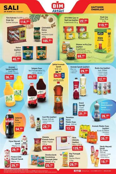 24 Aralık BİM Salı aktüel ürünler kataloğu BİM market indirimli ürünler listesinde neler var