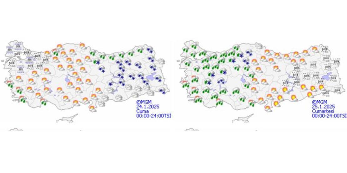 Dikkat Meteoroloji haritayı güncelledi: Kar, buz, sis, sağanak...