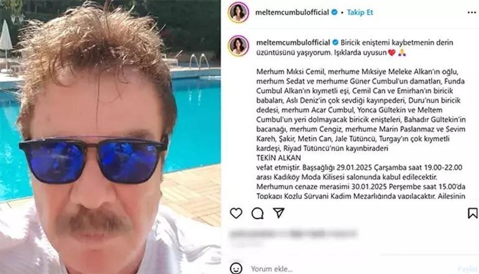 Güzel Aşklar Diyarının Gönülüydü Meltem Cumbulun acı günü Ailenin ricasını böyle açıkladı