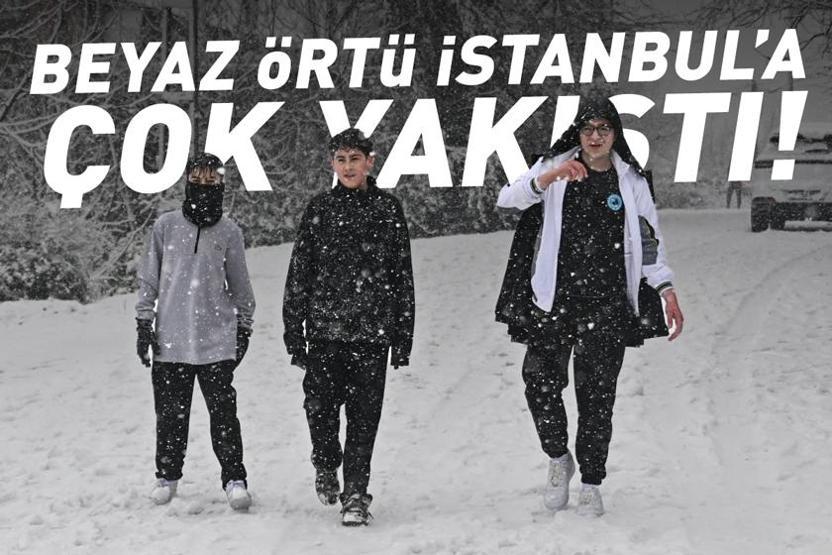 Son Dakika | Beklenen Kar Yağışı Geldi: Beyaz Örtü İstanbula Çok Yakıştı