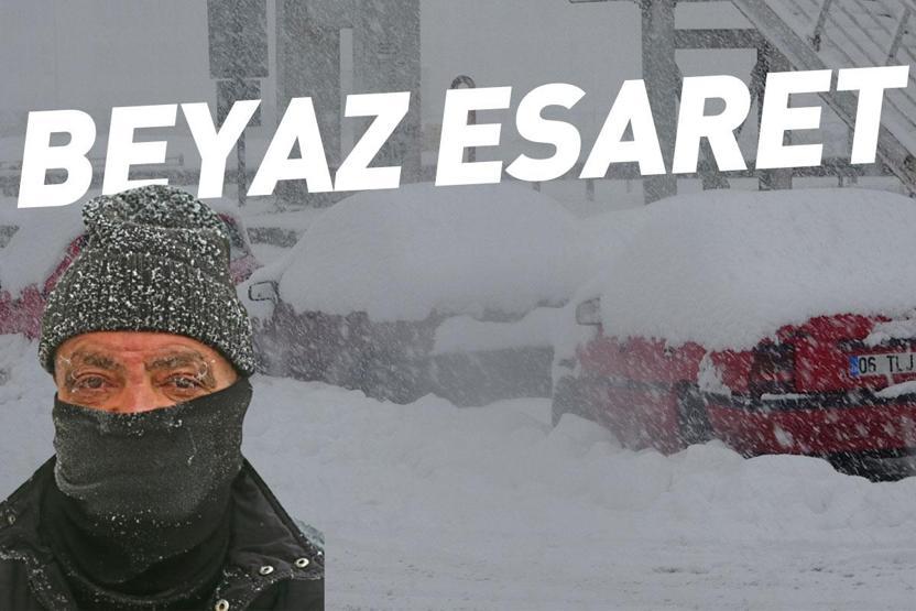 HABER... Beyaz esaret Kar kalınlığı 70 santime ulaştı