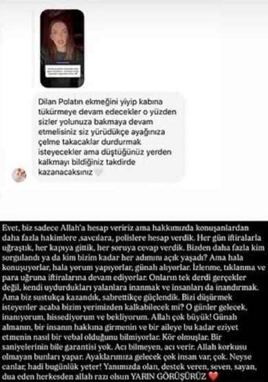 Dilan Polatın kardeşi Sıla Doğudan şoke eden itiraf Duyar kasmayın mesajını görünce bakın ne dedi