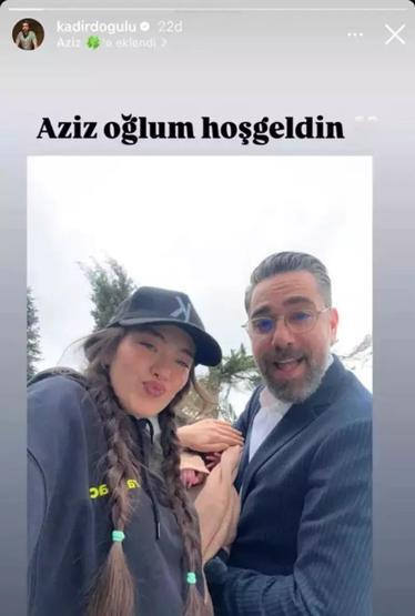 Neslihan Atagül ile Kadir Doğulu gündem oldu Minik oğlunun adını böyle duyurdu