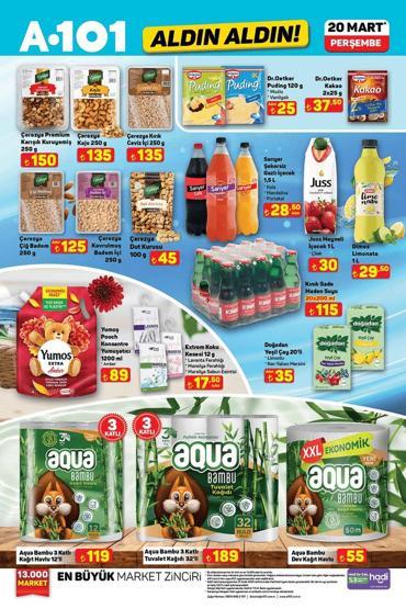 20 MART A101 AKTÜEL ÜRÜNLER KATALOĞU: A101 kataloğunda bu hafta neler var A101 Aldın Aldın indirim broşürü