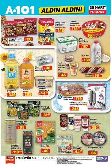 20 MART A101 AKTÜEL ÜRÜNLER KATALOĞU: A101 kataloğunda bu hafta neler var A101 Aldın Aldın indirim broşürü