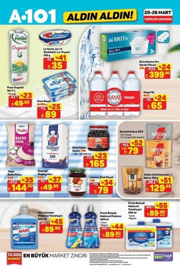 20 MART A101 AKTÜEL ÜRÜNLER KATALOĞU: A101 kataloğunda bu hafta neler var A101 Aldın Aldın indirim broşürü