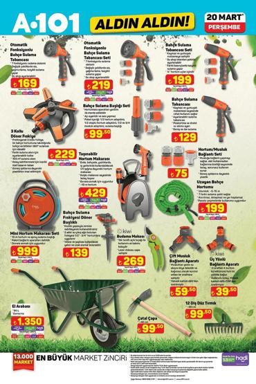 20 MART A101 AKTÜEL ÜRÜNLER KATALOĞU: A101 kataloğunda bu hafta neler var A101 Aldın Aldın indirim broşürü