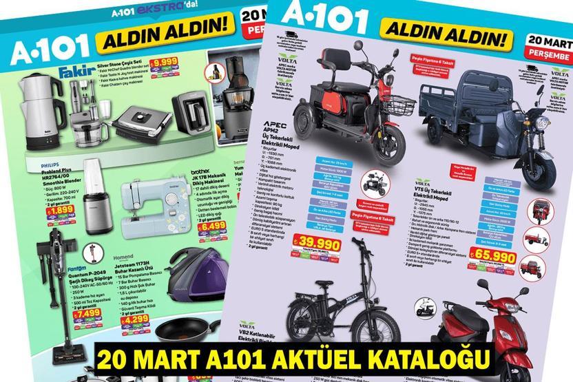 20 MART A101 AKTÜEL ÜRÜNLER KATALOĞU: A101 kataloğunda bu hafta neler var A101 Aldın Aldın indirim broşürü