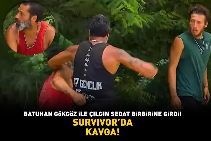 Survivorda 4. eleme adayı belli oldu Oyun alanında kavga Batuhan Gökgöz ile Çılgın Sedat birbirine girdi