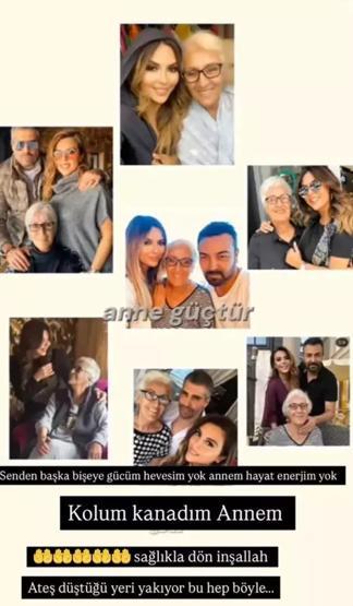 Annesi yoğun bakıma kaldırılmıştı Aslı Hünelden duygusal paylaşım: Hadi annem ne olur iyi ol