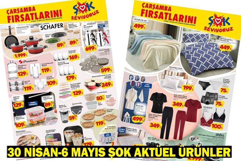 30 NİSAN - 6 MAYIS ŞOK AKTÜEL ÜRÜNLER: ŞOK kataloğunda bu hafta hangi ürünler satışa çıkacak