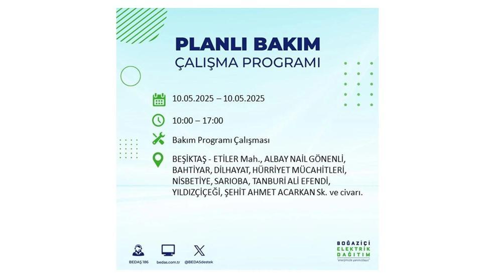 10 MAYIS İSTANBUL ELEKTRİK KESİNTİSİ: İstanbulda Elektrikler Ne Zaman Gelecek BEDAŞ AYEDAŞ 10 Mayıs Elektrik Kesintisi Açıklaması