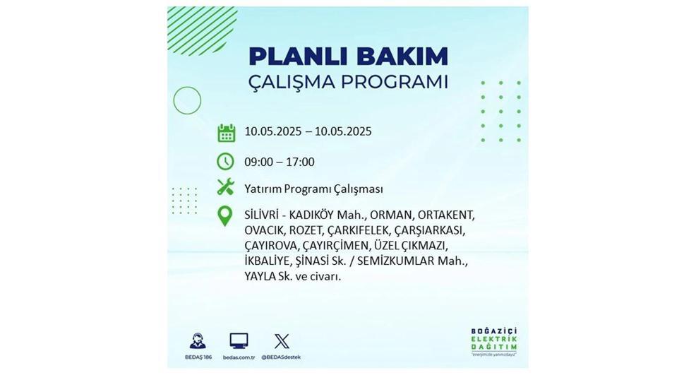 10 MAYIS İSTANBUL ELEKTRİK KESİNTİSİ: İstanbulda Elektrikler Ne Zaman Gelecek BEDAŞ AYEDAŞ 10 Mayıs Elektrik Kesintisi Açıklaması