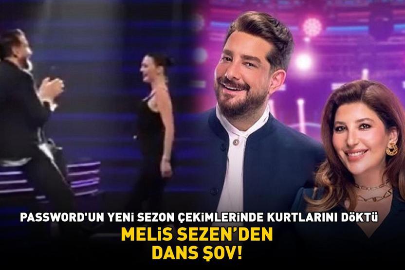 Şebnem Bozoklu - Enis Arıkan ikilisi geri dönüyor Melis Sezen, Passwordun yeni sezon çekimlerinde dans etti