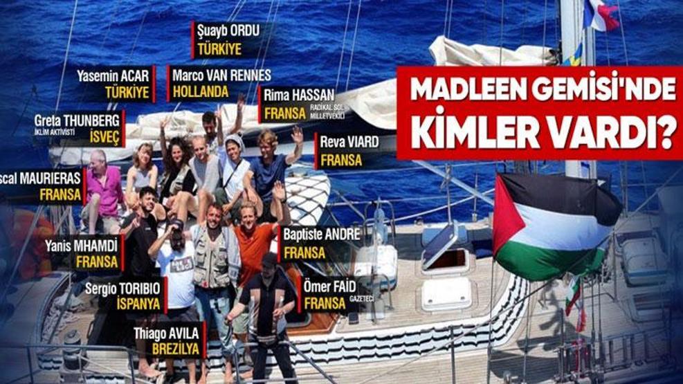 İsrailden Madleen baskını: Dünyadan tepki yağdı Önce kimyasal sıvı ardından müdahale...