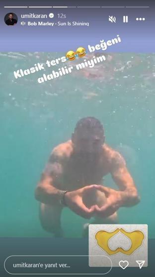 Eski futbolcu Ümit Karandan tatil paylaşımları DENİZİN KEYFİNİ ÇIKARDI