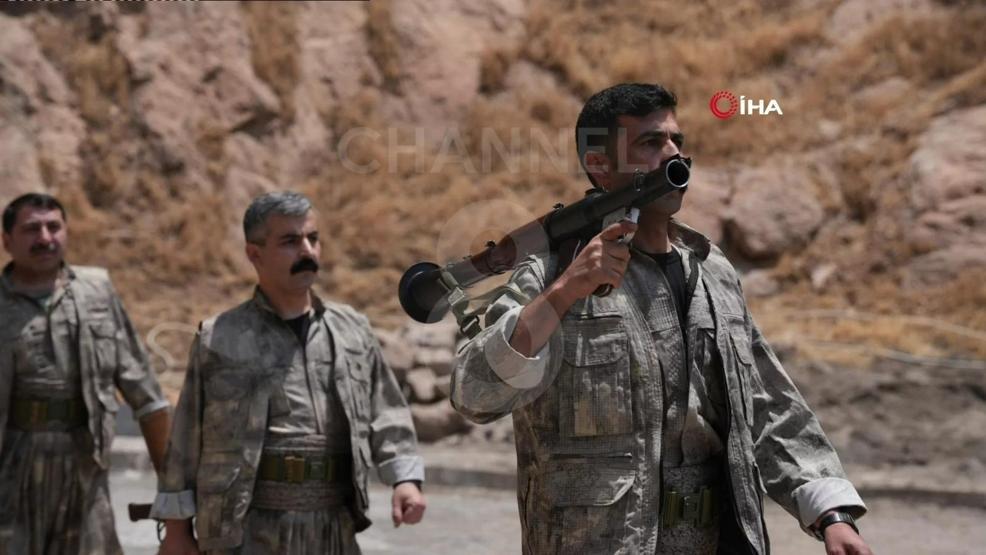 İşte kare kare o an: PKK silahları böyle yaktı