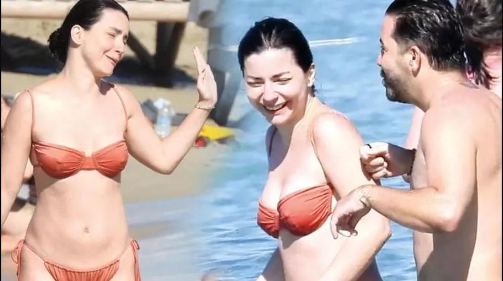 Merve Boluğurun Keyfi Yerinde Çeşmede Tatilin Tadını Çıkartıyor